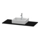 Duravit Konsole XSquare 80x55cm, Eiche schwarz, mit 1 Ausschnitt-1