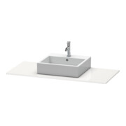 Duravit Konsole XSquare 80x55cm, Eiche schwarz, mit 1 Ausschnitt-3