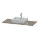 Duravit Konsole XSquare 80x55cm, flan. Gr hgl, mit 1 Ausschnitt