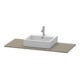 Duravit Konsole XSquare 80x55cm, flan. Gr s-matt, m 1 Ausschnitt