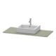 Duravit Konsole XSquare 80x55cm, steingrau s-matt, m 1 Ausschn