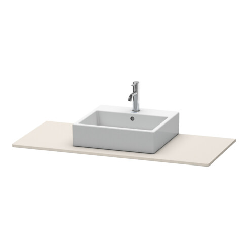 Duravit Konsole XSquare 80x55cm, Taupe, mit 1 Ausschnitt