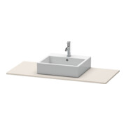 Duravit Konsole XSquare 80x55cm, Taupe, mit 1 Ausschnitt-3