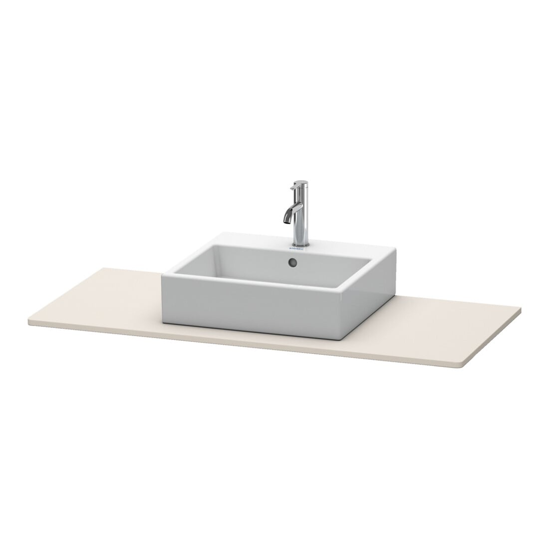 Duravit Konsole XSquare 80x55cm, Taupe, mit 1 Ausschnitt