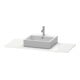 Duravit Konsole XSquare 80x55cm, we hochglanz, mit 1 Ausschnitt