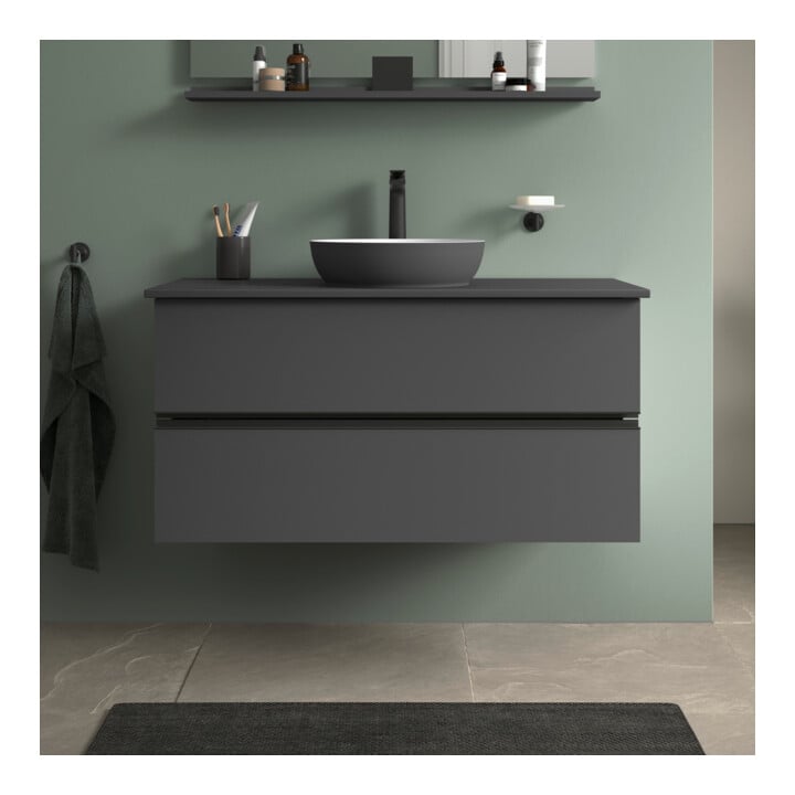 Duravit Konsolen-Waschtischunterbau bodenstehend Sivida 104,5x54,8x47,5cm, gra m, 2 SBK, Gr. sw