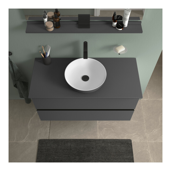 Duravit Konsolen-Waschtischunterbau bodenstehend Sivida 104,5x54,8x47,5cm, gra m, 2 SBK, Gr. sw