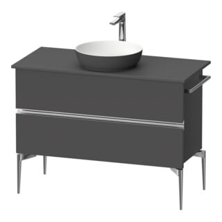 Duravit Konsolen-Waschtischunterbau bodenstehend Sivida 104,5x54,8x47,5cm, gra m, 2 Schub., G c