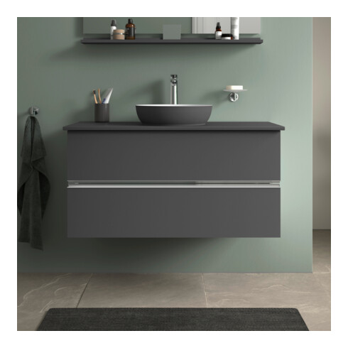 Duravit Konsolen-Waschtischunterbau bodenstehend Sivida 104,5x54,8x47,5cm, gra m, 2 Schub., G c