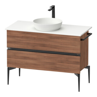 Duravit Konsolen-Waschtischunterbau bodenstehend Sivida 104,5x54,8x47,5cm, N N, 2 Schub., Gr. sw