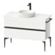 Duravit Konsolen-Waschtischunterbau bodenstehend Sivida 104,5x54,8x47,5cm, w m, 2 Schub., Gr. sw-1