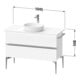 Duravit Konsolen-Waschtischunterbau bodenstehend Sivida 104,5x54,8x47,5cm, w m, 2 Schub., Gr. sw-5
