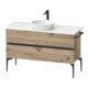 Duravit Konsolen-Waschtischunterbau bodenstehend Sivida 124,5x54,8x47,5cm, E Marm, 2 SBK, Gr. sw