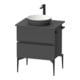 Duravit Konsolen-Waschtischunterbau bodenstehend Sivida 64,5x54,8x47,5cm, gra m, 2 SBK, Gr. sw-1
