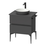 Duravit Konsolen-Waschtischunterbau bodenstehend Sivida 64,5x54,8x47,5cm, gra m, 2 SBK, Gr. sw
