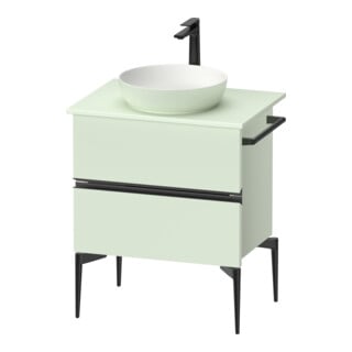 Duravit Konsolen-Waschtischunterbau bodenstehend Sivida 64,5x54,8x47,5cm, grün m, 2 SBK, Gr. sw