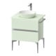 Duravit Konsolen-Waschtischunterbau bodenstehend Sivida 64,5x54,8x47,5cm, grün m, 2 Schub., G c