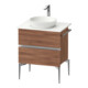 Duravit Konsolen-Waschtischunterbau bodenstehend Sivida 64,5x54,8x47,5cm, N N, 2 Schub., Gr. chr