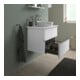 Duravit Konsolen-Waschtischunterbau bodenstehend Sivida 64,5x54,8x47,5cm, w m, 2 Schub., Gr. chr