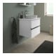 Duravit Konsolen-Waschtischunterbau bodenstehend Sivida 64,5x54,8x47,5cm, w m, 2 Schub., Gr. chr