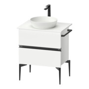 Duravit Konsolen-Waschtischunterbau bodenstehend Sivida 64,5x54,8x47,5cm, w ma, 2 Schub., Gr. sw-1