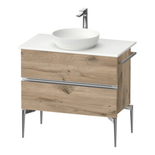 Duravit Konsolen-Waschtischunterbau bodenstehend Sivida 84,5x54,8x47,5cm, E Marm, 2 Schub., G c