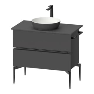 Duravit Konsolen-Waschtischunterbau bodenstehend Sivida 84,5x54,8x47,5cm, gra m, 2 SBK, Gr. sw
