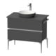Duravit Konsolen-Waschtischunterbau bodenstehend Sivida 84,5x54,8x47,5cm, gra m, 2 Schub., G chr-1