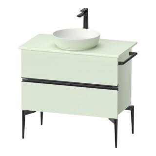 Duravit Konsolen-Waschtischunterbau bodenstehend Sivida 84,5x54,8x47,5cm, grün m, 2 SBK, Gr. sw