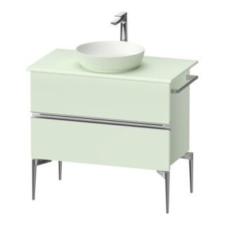 Duravit Konsolen-Waschtischunterbau bodenstehend Sivida 84,5x54,8x47,5cm, grün m, 2 Schub., G c
