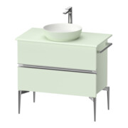 Duravit Konsolen-Waschtischunterbau bodenstehend Sivida 84,5x54,8x47,5cm, grün m, 2 Schub., G c