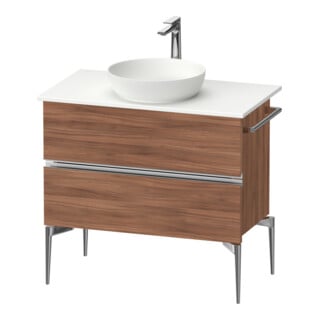 Duravit Konsolen-Waschtischunterbau bodenstehend Sivida 84,5x54,8x47,5cm, N N, 2 Schub., Gr. chr