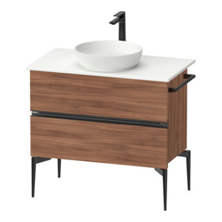 Duravit Konsolen-Waschtischunterbau bodenstehend Sivida 84,5x54,8x47,5cm, N N, 2 Schub., Gr. sw