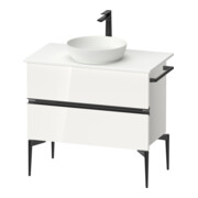 Duravit Konsolen-Waschtischunterbau bodenstehend Sivida 84,5x54,8x47,5cm, w g, 2 Schub., Gr. sw