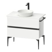 Duravit Konsolen-Waschtischunterbau bodenstehend Sivida 84,5x54,8x47,5cm, w ma, 2 Schub., Gr. sw-1