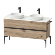 Duravit Konsolen-Waschtischunterbau bodenstehend Sivida E Ma., 131,5x54,8x47,5cm, 2 SBK, Gr. sw-1