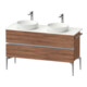 Duravit Konsolen-Waschtischunterbau bodenstehend Sivida N N, 131,5x54,8x47,5cm, 2 SBK, Gr. chr-1