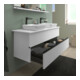 Duravit Konsolen-Waschtischunterbau bodenstehend Sivida w m, 131,5x54,8x47,5cm, 2 Schub., Gr. sw