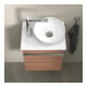 Duravit Konsolen-Waschtischunterschrank wandhängend Sivida 40x44x32,5cm, Tür, G chr, li, Nussb Nat