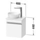 Duravit Konsolen-Waschtischunterschrank wandhängend Sivida 40x44x32,5cm, Tür, Gr. chr, li, graph ma-4