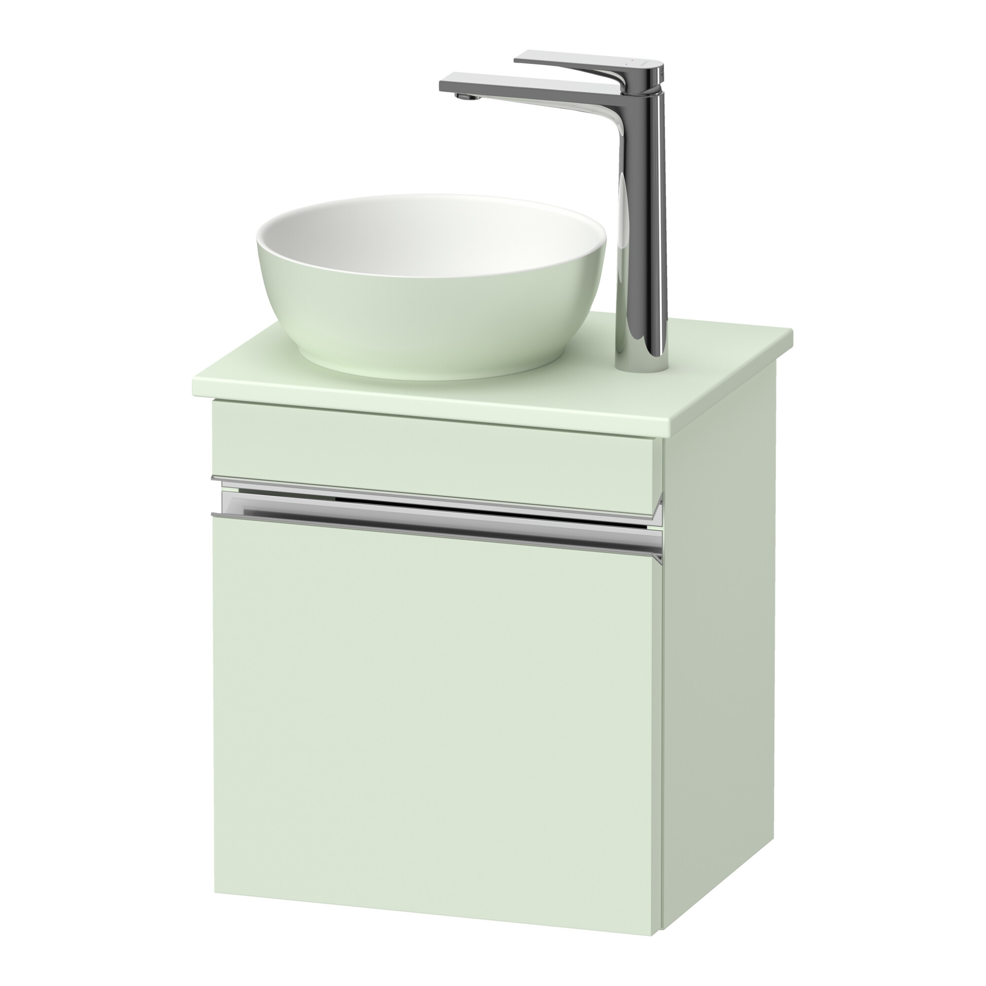 Duravit Konsolen-Waschtischunterschrank wandhängend Sivida 40x44x32,5cm, Tür, Gr. chr, li, grün ma
