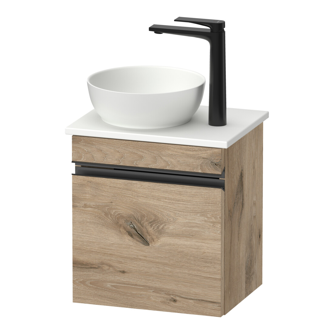 Duravit Konsolen-Waschtischunterschrank wandhängend Sivida 40x44x32,5cm, Tür, Gr. sw, re, Ei Marm