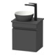 Duravit Konsolen-Waschtischunterschrank wandhängend Sivida 40x44x32,5cm, Tür, Gr. sw, re, graph ma-1