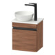 Duravit Konsolen-Waschtischunterschrank wandhängend Sivida 40x44x32,5cm, Tür, Gr. sw, re, Nussb Nat-1