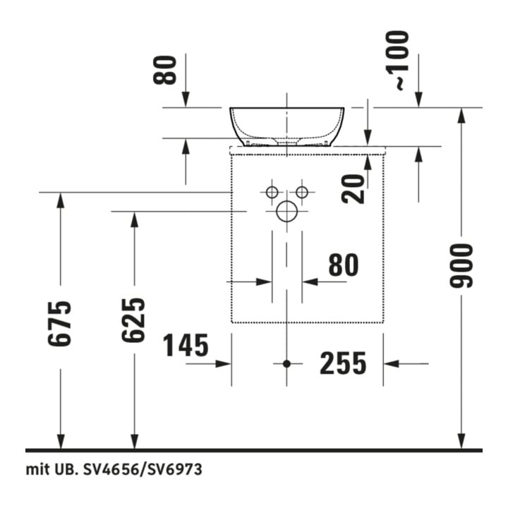 Duravit Konsolen-Waschtischunterschrank wandhängend Sivida 40x44x32,5cm, Tür, Gr. sw, re, Weiß Matt