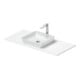Duravit Konsolenwaschtisch Sivida 108x50cm, weiß seidenmatt-1