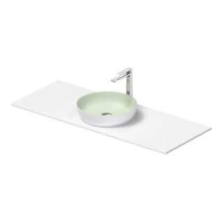Duravit Konsolenwaschtisch Sivida 128x50cm, I.Fa grün m, Auß.Fa we. s-matt