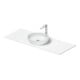 Duravit Konsolenwaschtisch Sivida 128x50cm, weiß seidenmatt-1