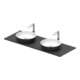 Duravit Konsolenwaschtisch Sivida 135x50cm, I.Fa w m, Auß.Farbe grau ma-1