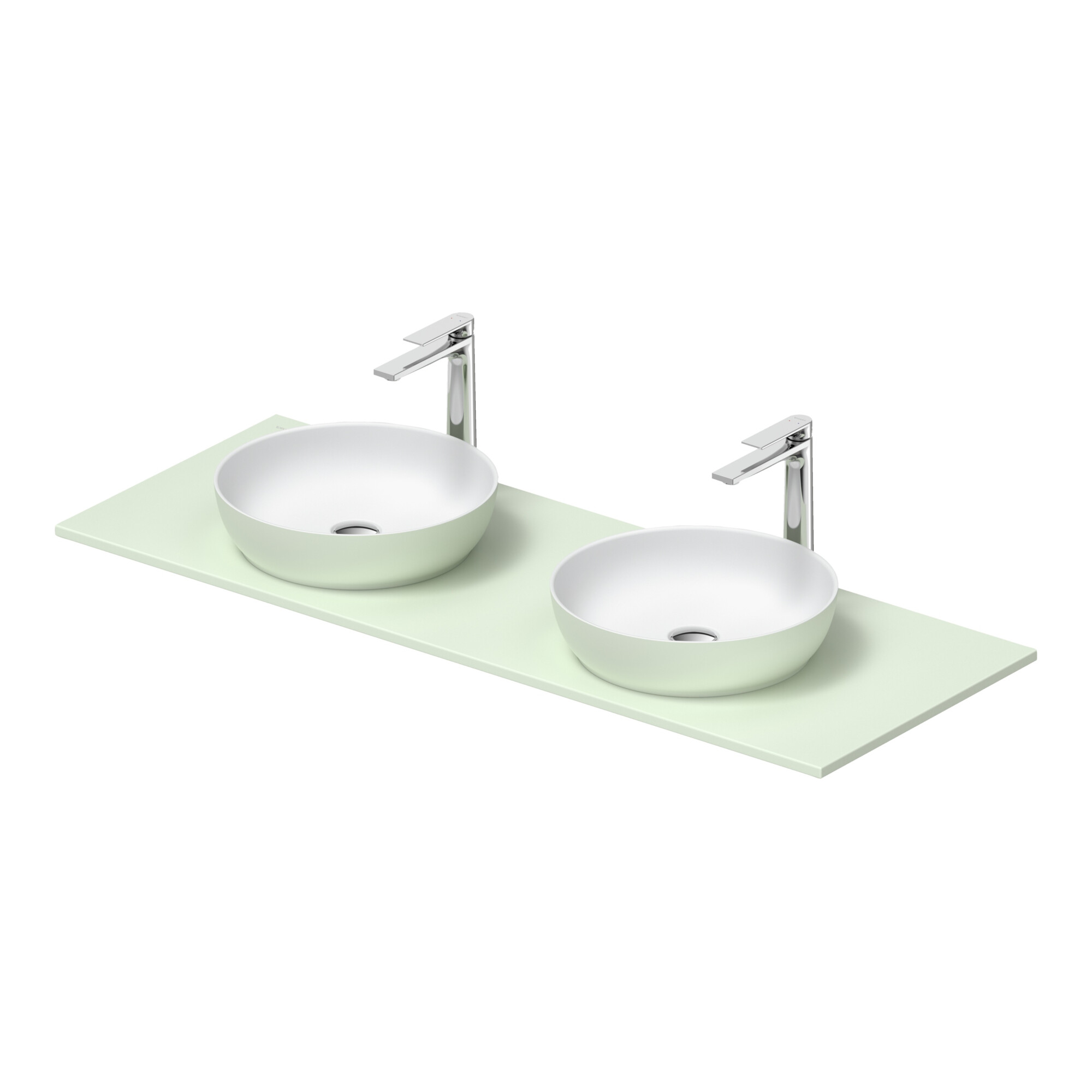 Duravit Konsolenwaschtisch Sivida 135x50cm, I.Fa w m, Auß.Farbe grün ma